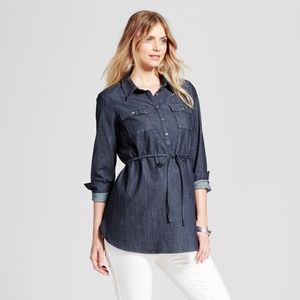 Maternity Denim Tunic - Isabel Maternity  XS